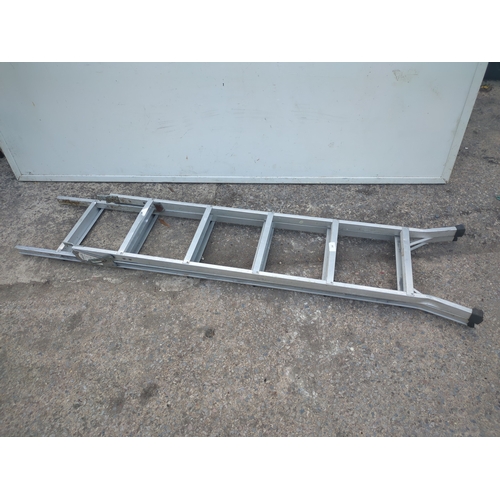 288 - A. 2 tier aluminium ladder