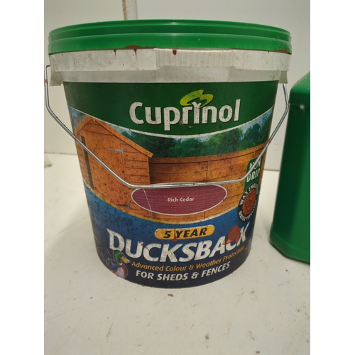 295 - 2 tubs of cuprinol fence paint