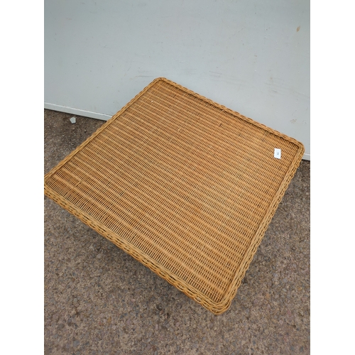 462 - A wicker coffee table