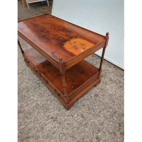 470 - An early 20th century walnut side table