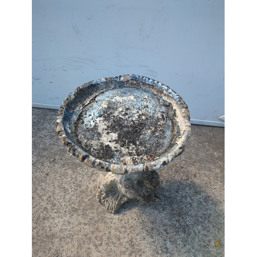 26 - A concrete bird bath