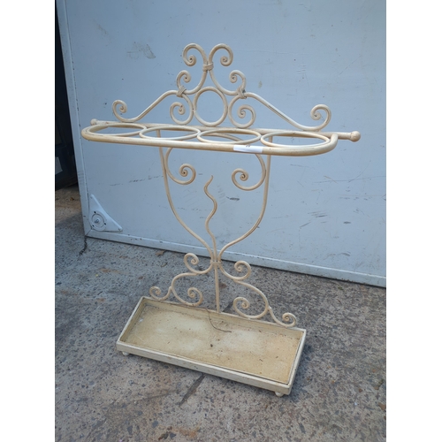 28 - A wrought iron umbrella stand