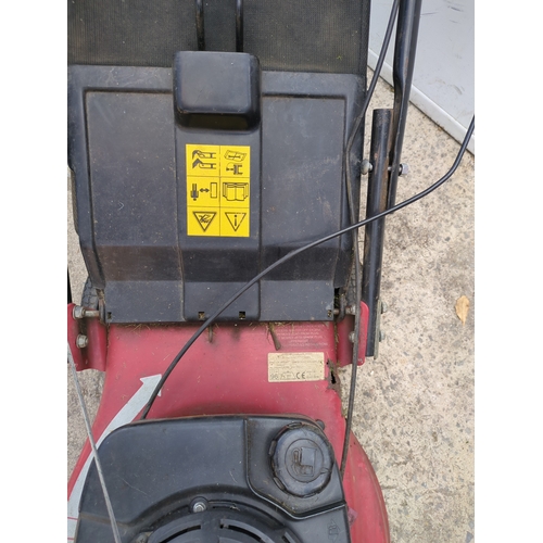 53 - A laser by Mountfield petrol lawn mower with a Honda GV100 engine - running