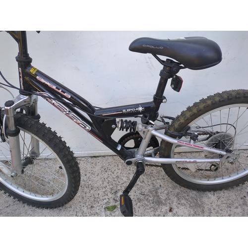 13 - An Apollo fs20 full suspension children's mountain bike