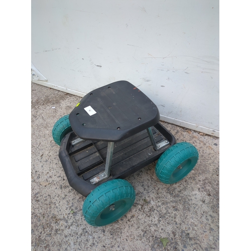 55 - A wheeled garden stool