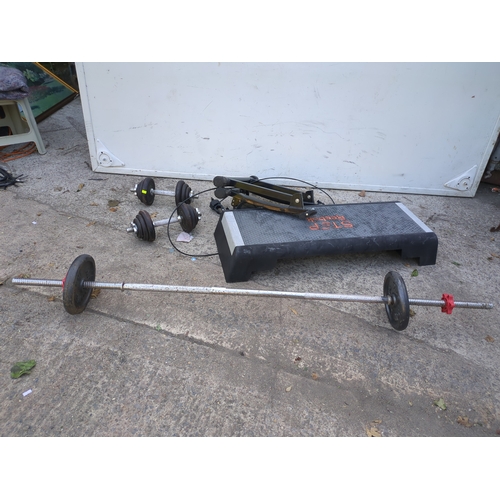 56 - A selection of workout weights