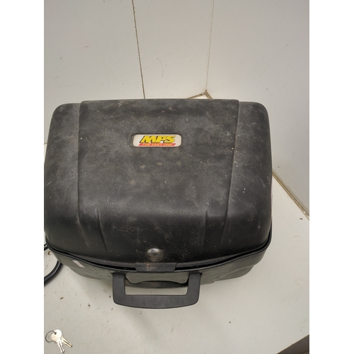 204 - MPS Motorcycle Top Box with Rack and Keys