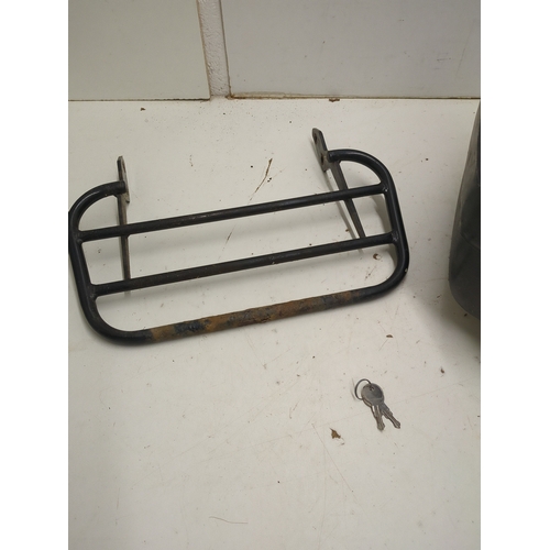 204 - MPS Motorcycle Top Box with Rack and Keys