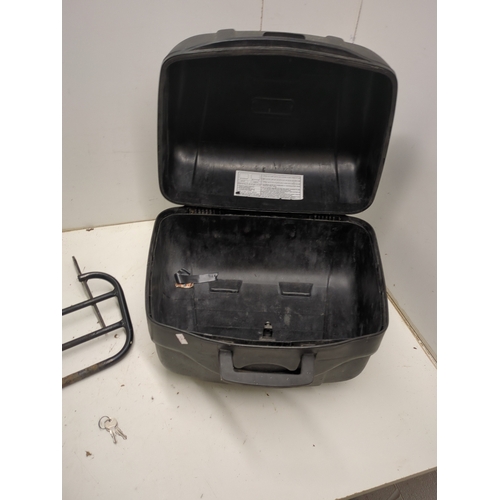 204 - MPS Motorcycle Top Box with Rack and Keys