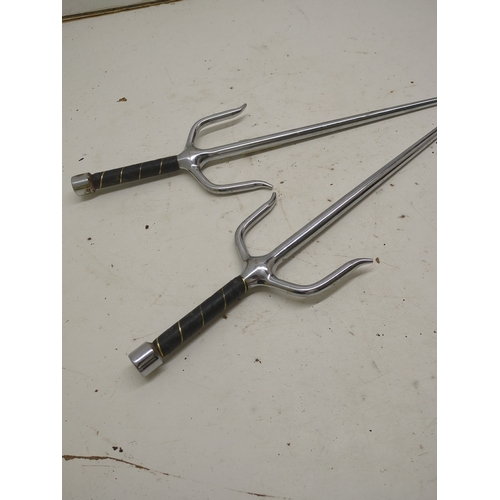 205 - Pair of Metal Sai Martial Arts Weapons