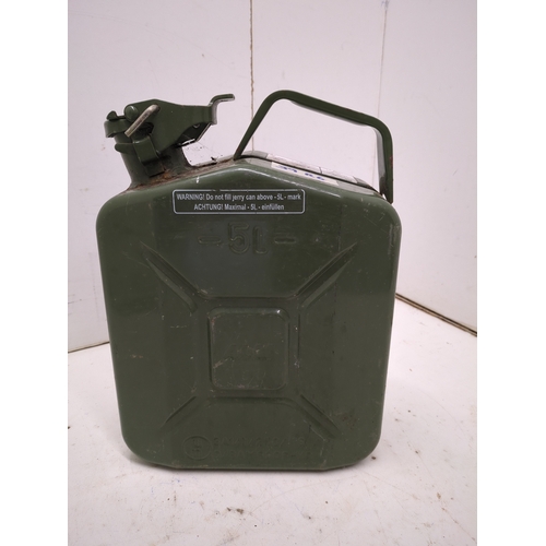 212 - Green Metal Jerry Can 5L