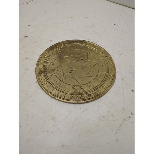 223 - Brass Sundial Plate
