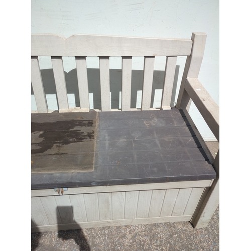 241 - Outdoor plastic Storage Bench