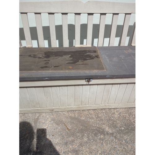 241 - Outdoor plastic Storage Bench