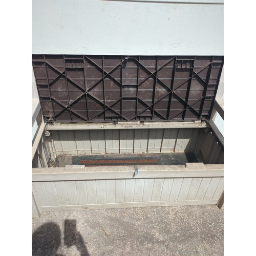 241 - Outdoor plastic Storage Bench