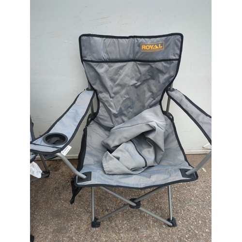 271 - Royal Folding Camping Chairs with Carry Bag