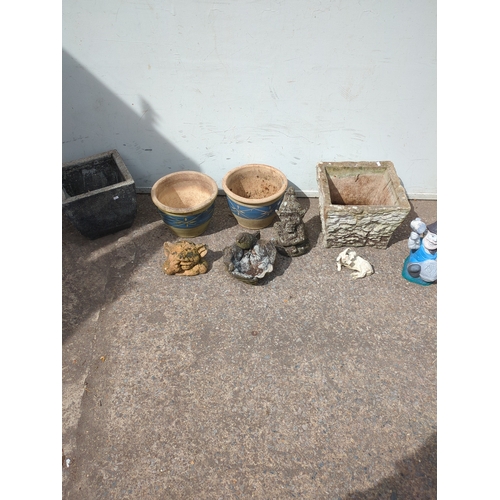 297 - Garden Gnome and Ornament Set