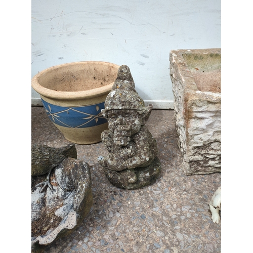 297 - Garden Gnome and Ornament Set