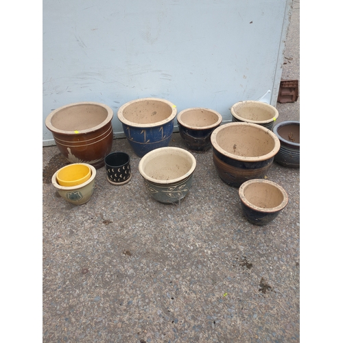 306 - Assorted Ceramic Plant Pots
