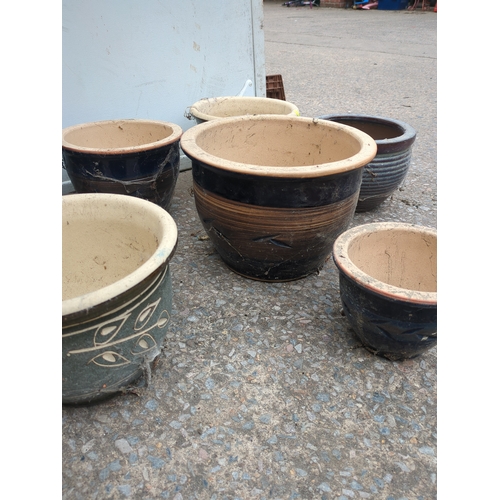 306 - Assorted Ceramic Plant Pots