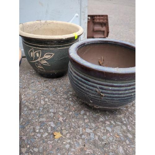 306 - Assorted Ceramic Plant Pots