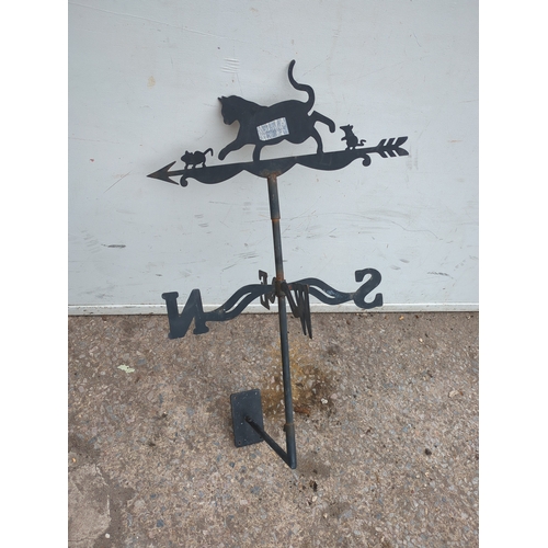 319 - Metal Cat Weathervane