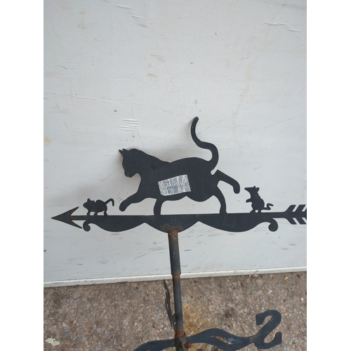 319 - Metal Cat Weathervane
