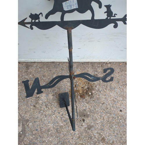 319 - Metal Cat Weathervane