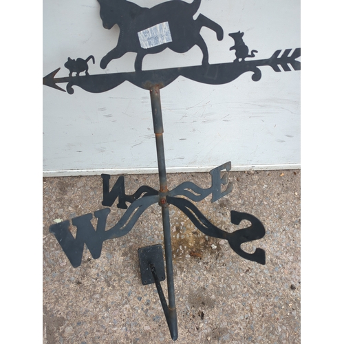 319 - Metal Cat Weathervane