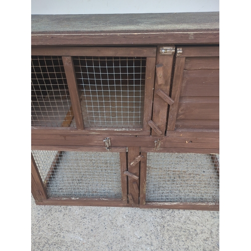 44 - Outdoor Rabbit Hutch with Enclosure