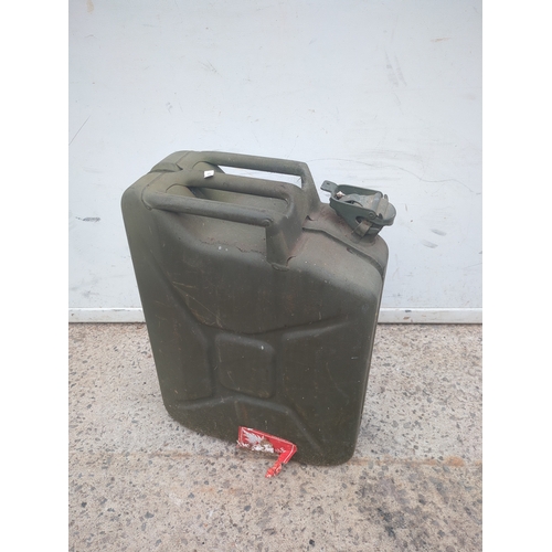 58 - Olive Green Metal Jerry Can