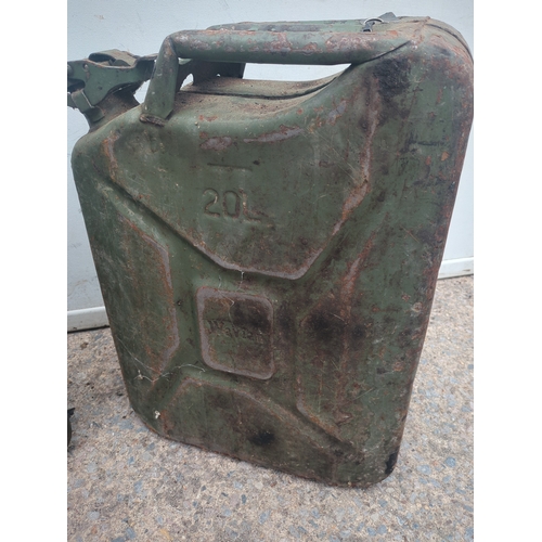 134 - Vintage Metal Jerry Cans