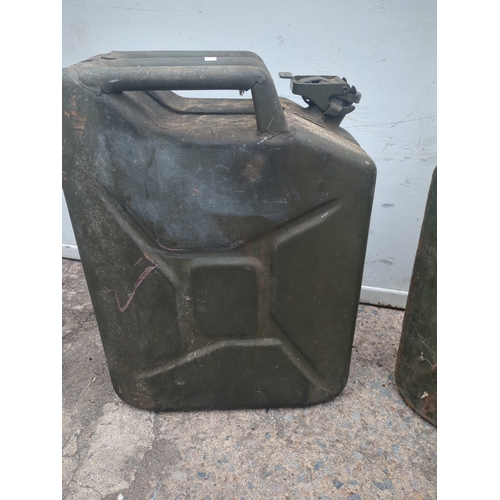 134 - Vintage Metal Jerry Cans