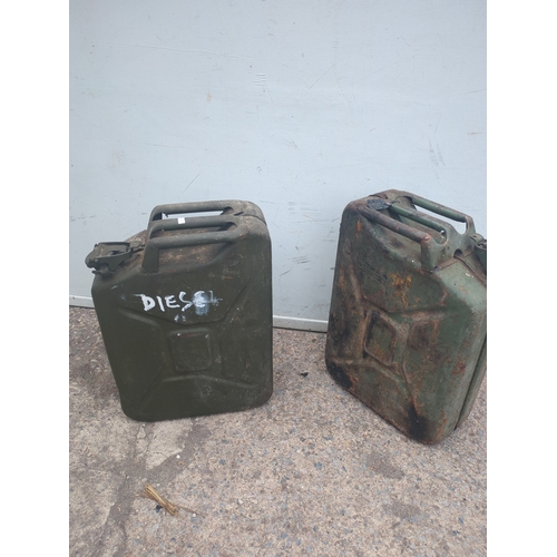 134 - Vintage Metal Jerry Cans