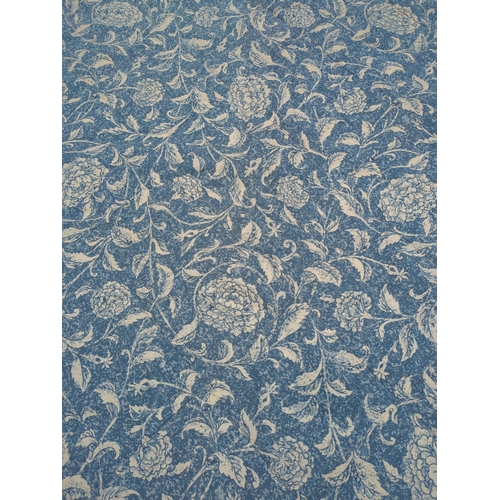 144 - Floral Blue and white Throw