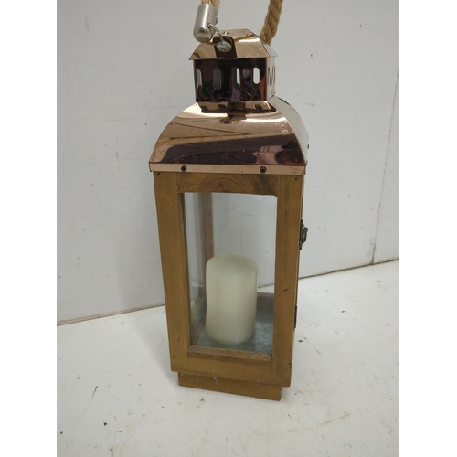 327 - Copper and Pine Outdoor Lantern