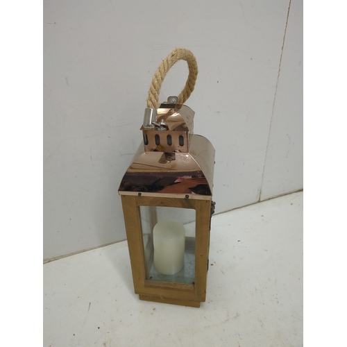 327 - Copper and Pine Outdoor Lantern