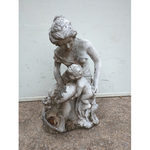 342 - Garden Statue of Woman and Child