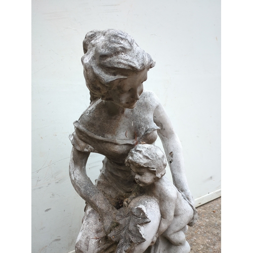 342 - Garden Statue of Woman and Child