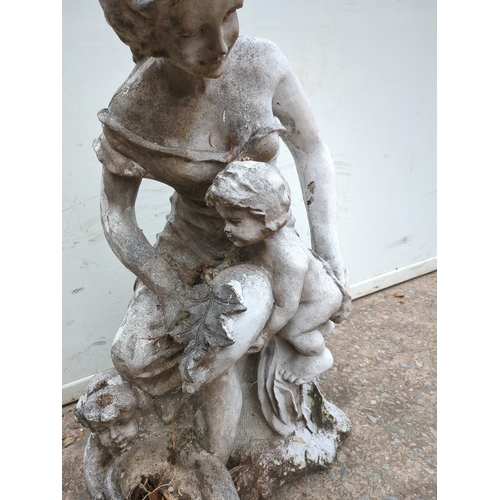 342 - Garden Statue of Woman and Child