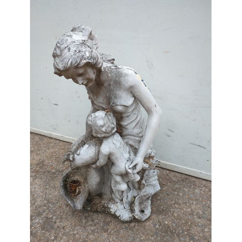 342 - Garden Statue of Woman and Child