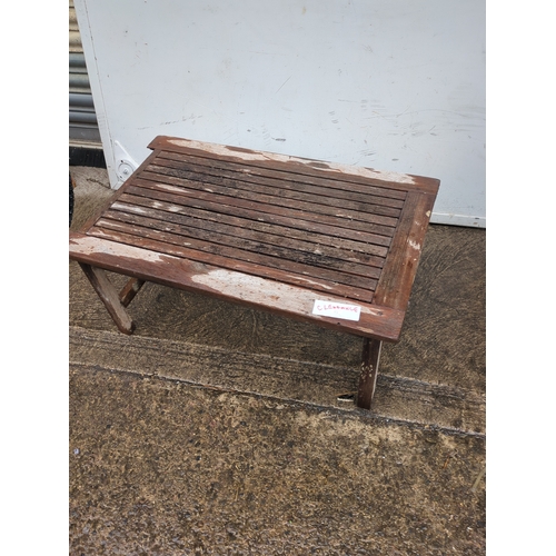 4 - Wooden Outdoor Side Tables