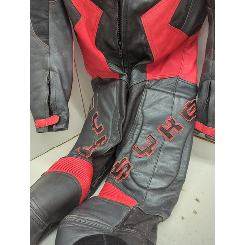 Syko Racing Leather Suit with Schoeller Keprotec