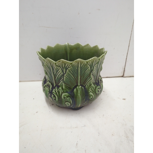 197 - New Leaf Green Ceramic Decorative Planter