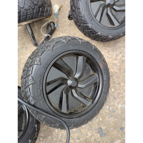 125 - Black Motorized Wheels Set for Outdoor Equipment