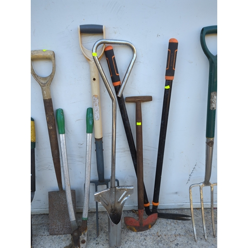 106 - Garden Tool Set with Shovels and Forks