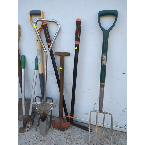 106 - Garden Tool Set with Shovels and Forks