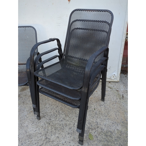110 - Mesh Stackable Outdoor Chairs
