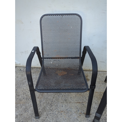110 - Mesh Stackable Outdoor Chairs