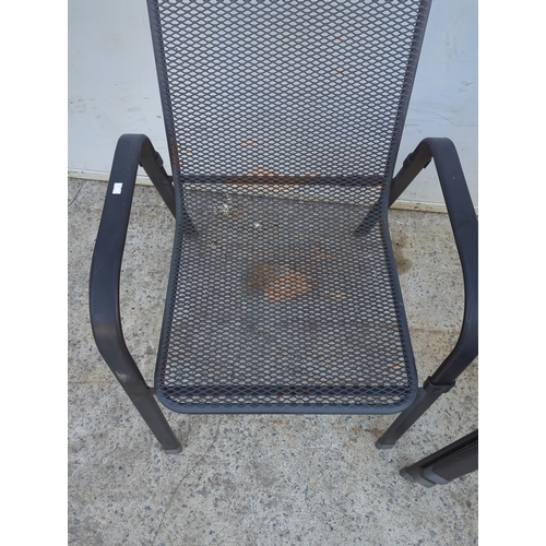 110 - Mesh Stackable Outdoor Chairs
